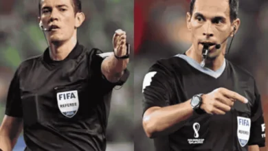 Andrés Rojas y Facundo Tello árbritos