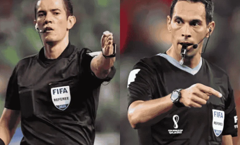 Andrés Rojas y Facundo Tello árbritos